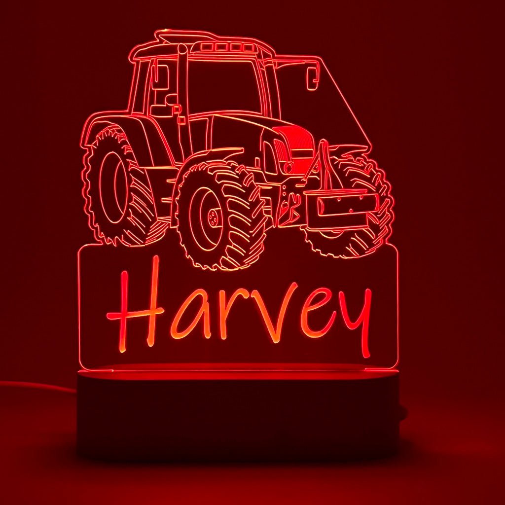 Personalisierbare Lampe Traktor –