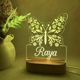 Personalised Butterfly Led Light