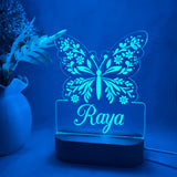 Personalised Butterfly Led Light