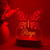 Personalised Butterfly Led Light