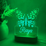 Personalised Butterfly Led Light