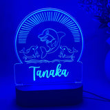 Personalised Dolphin LED Night Light