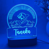 Personalised Dolphin LED Night Light