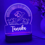 Personalised Dolphin LED Night Light