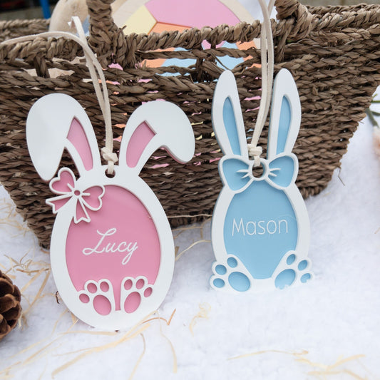 Personalised Easter Bunny Name Tag