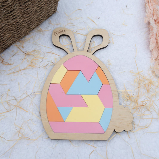 Personalised Easter Bunny Puzzle & Memory Game