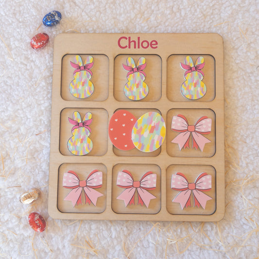 Personalised Easter Tic Tac Toe