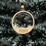 My First Christmas Double Layer Ornament - KnK krafts