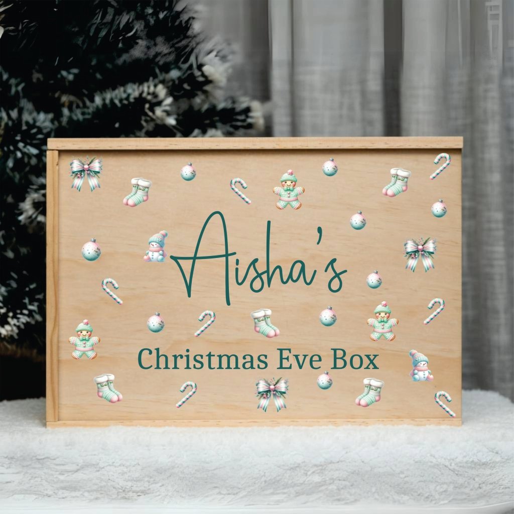 Personalised Christmas Keepsake Box Design 2 - KnK krafts