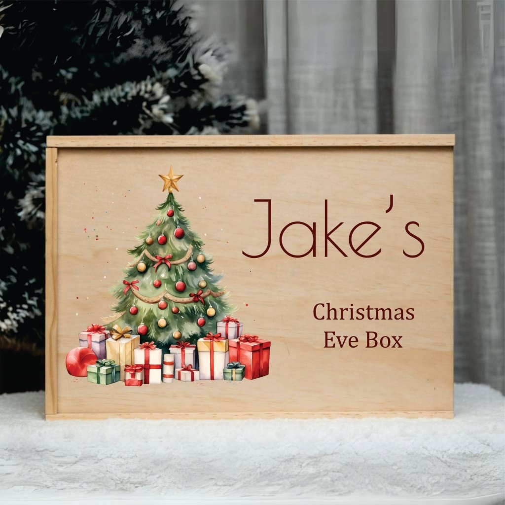 Personalised Christmas Keepsake Box Design 4 - KnK krafts