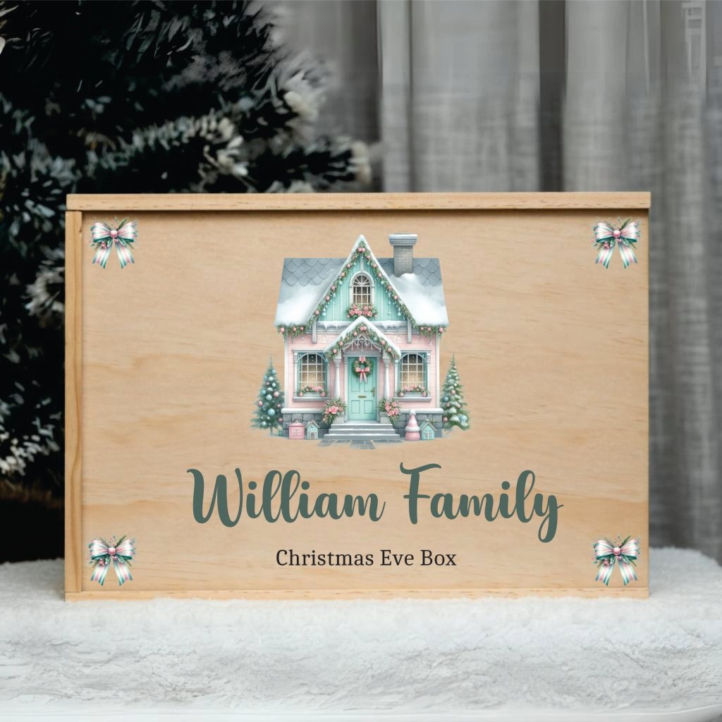 Personalised Christmas Keepsake Box Design 6 - KnK krafts