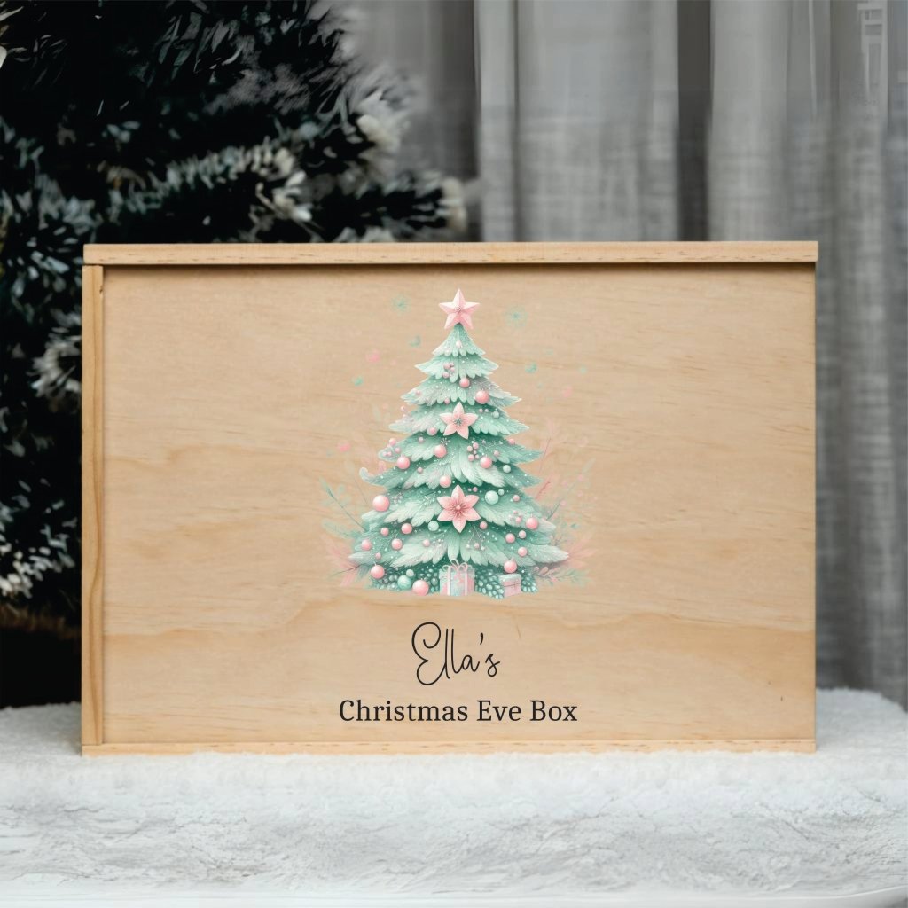 Personalised Christmas Keepsake Box Design 7 - KnK krafts