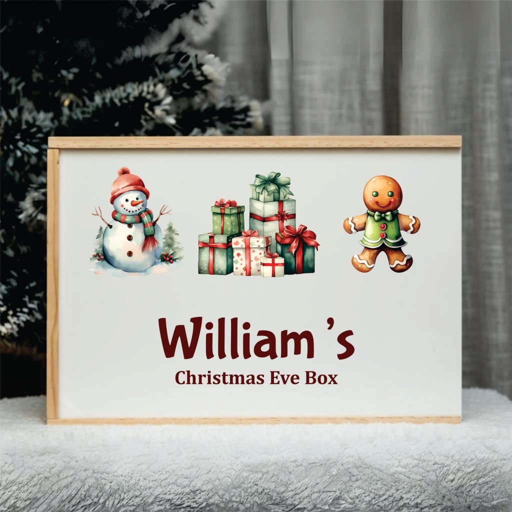 Personalised Christmas Keepsake Box Design 8 - KnK krafts