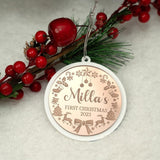 Personalised First Christmas Ornament - KnK krafts