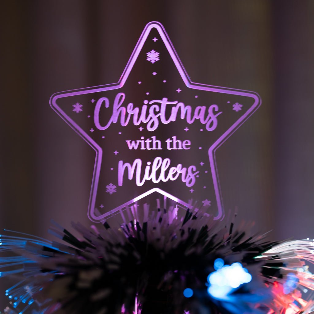 Personalised Led Light Family Star - KnK krafts