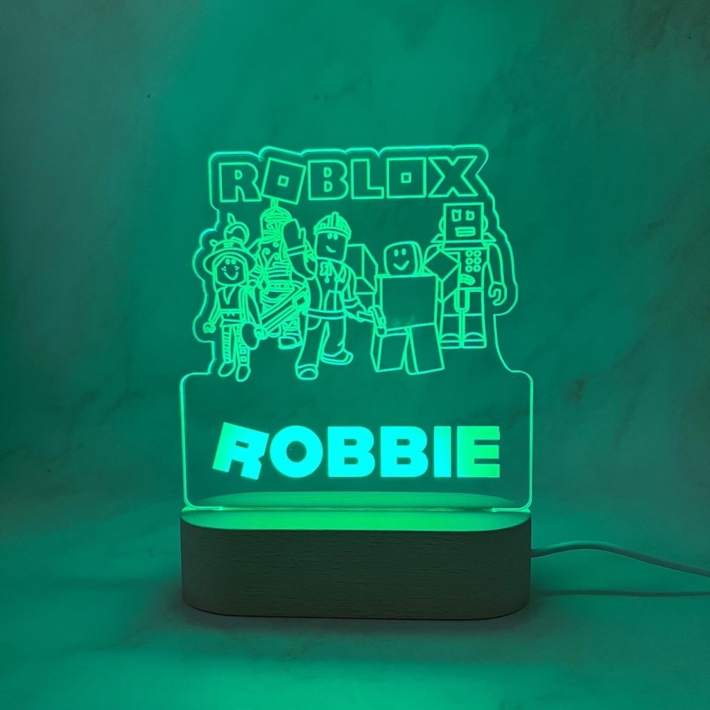 Personalised Roblox Night Light - KnK krafts