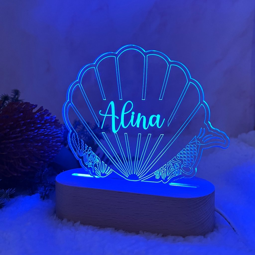 Personalised Shell Led Light - KnK krafts