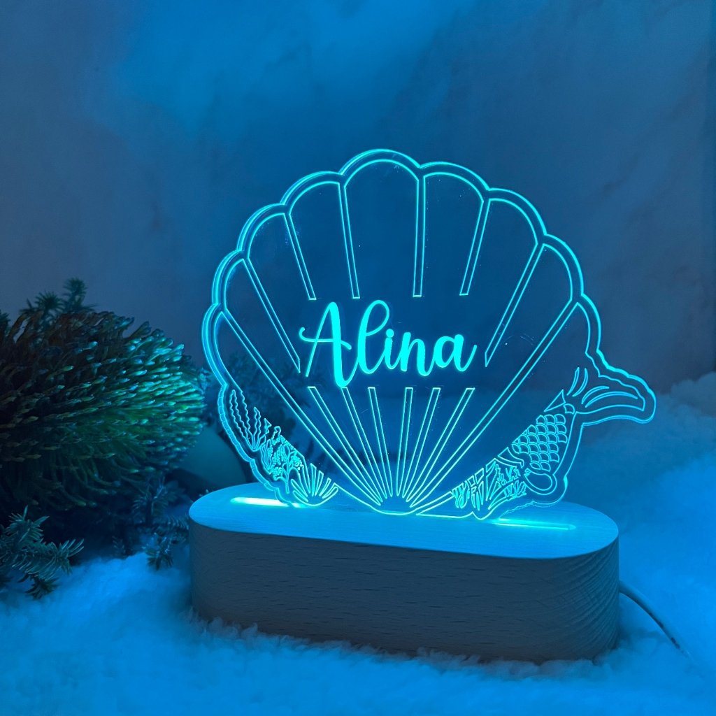 Personalised Shell Led Light - KnK krafts