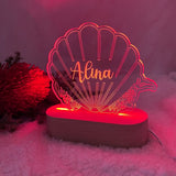 Personalised Shell Led Light - KnK krafts