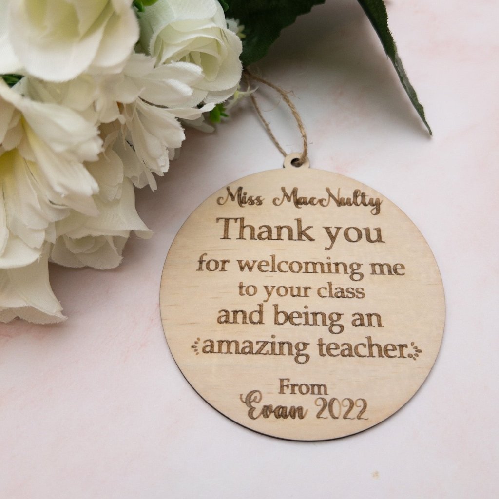 Personalised Thank You Wooden Plaque - KnK krafts