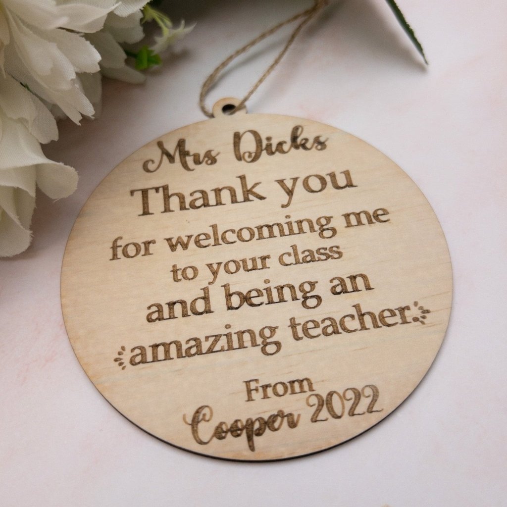 Personalised Thank You Wooden Plaque - KnK krafts