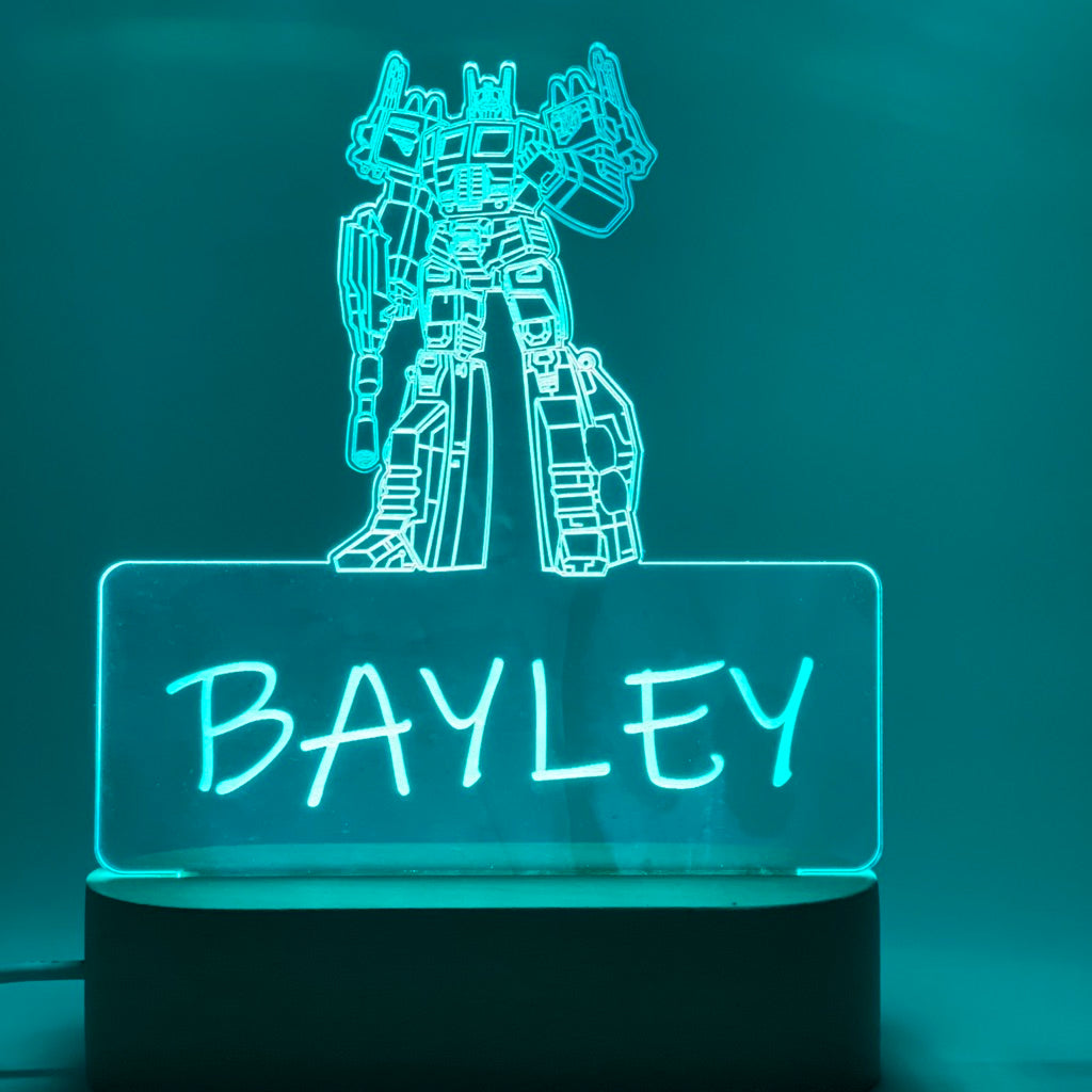 Personalised Transformer Led Night Lamp - KnK krafts