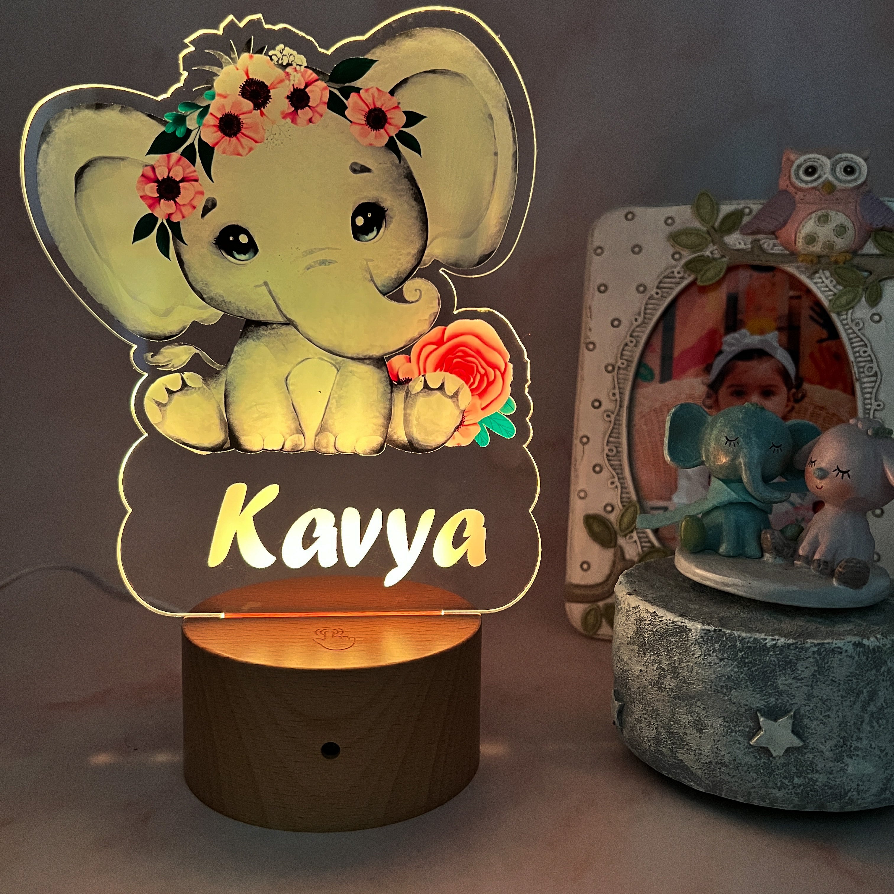 Cute Elephant Led Night Light - KnK krafts