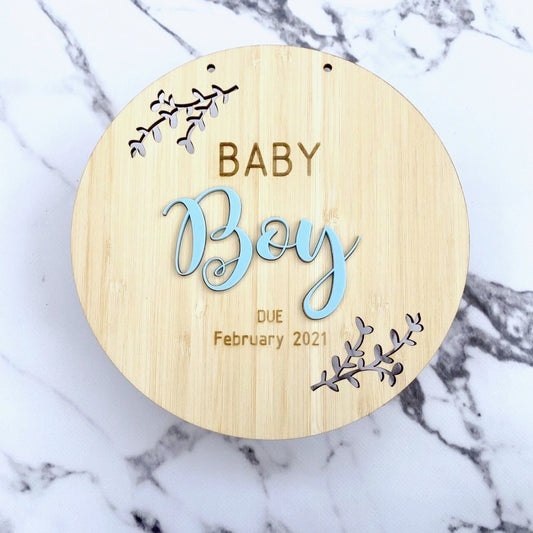 Baby Announcement Plaque - KnK krafts