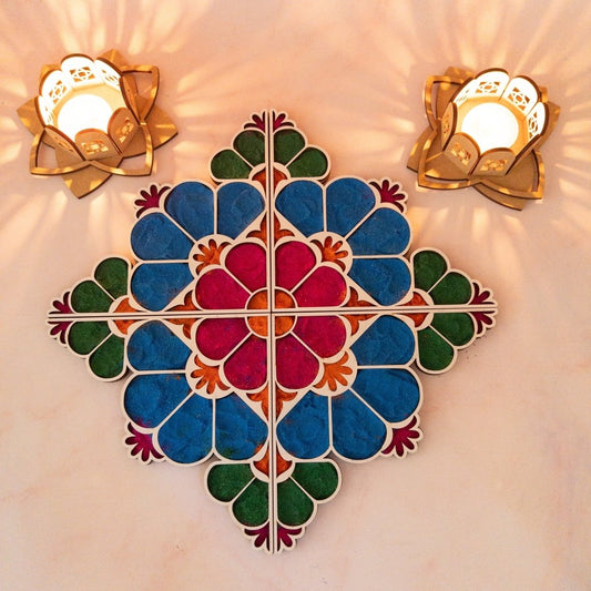 Diamond Rangoli Template - KnK krafts