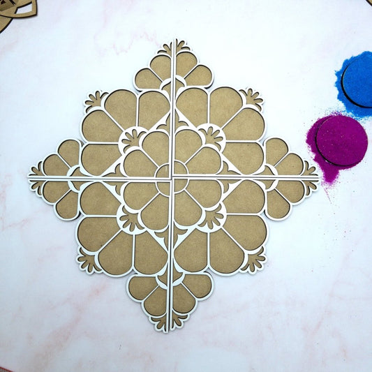 Diamond Rangoli Template - KnK krafts