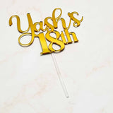 Eighteen Cake Topper - KnK krafts