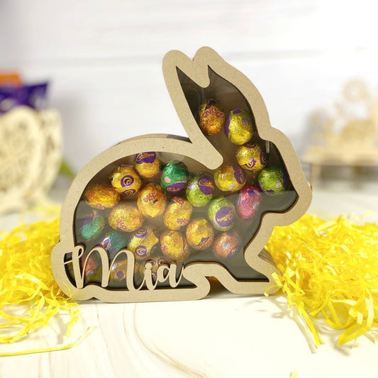 Personalise Rabbit Easter Piggy Bank - KnK krafts