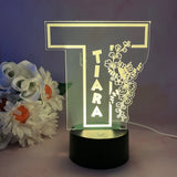 Personalised Monogram Butterfly Led Night Light - KnK krafts