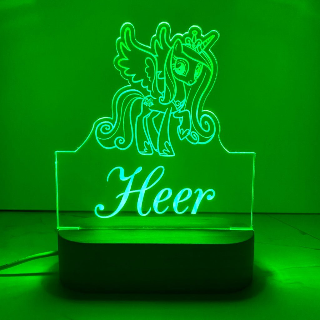 Personalised Pony Led Night Lamp - KnK krafts