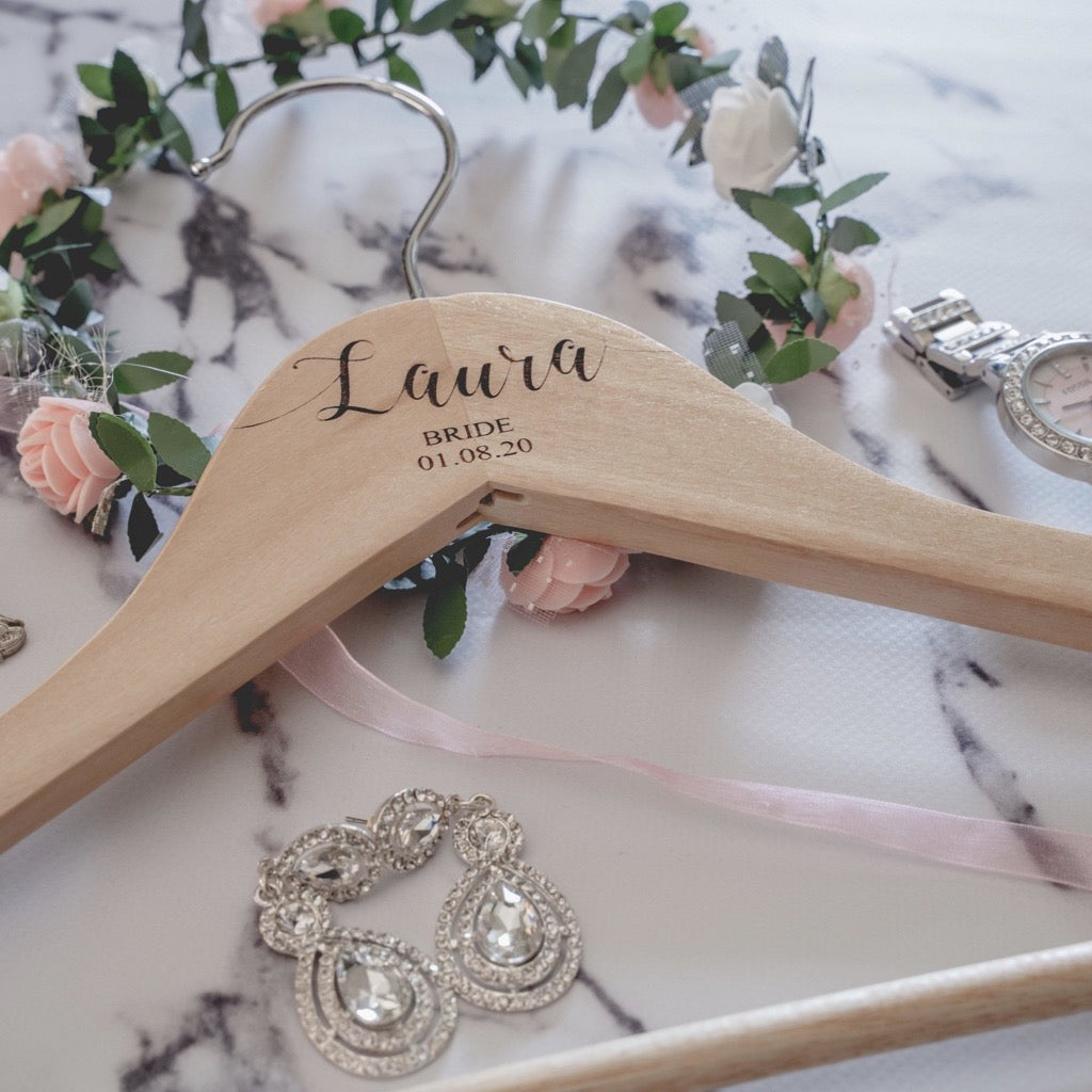 Personalised Wedding Hangers – KnK krafts