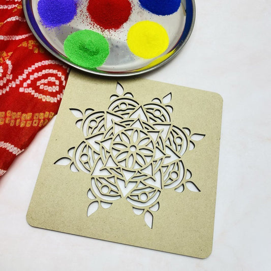 Wooden Rangoli Stencil - KnK krafts